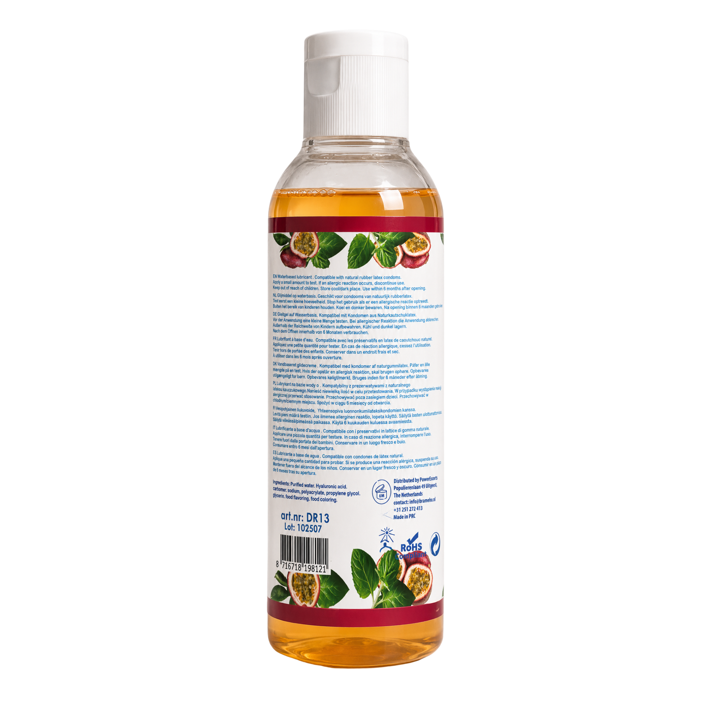 Power Escorts - 9 Bottles Pack 200 ML Water Based Lubricant Slide & Play Personal Lube - 9 FLAVOURS