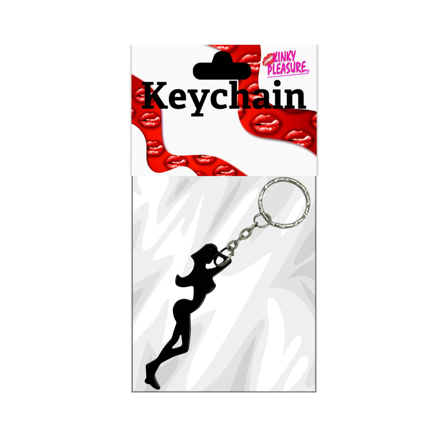 Kinky Pleasure - KPK037 - Keychain - Bottle Opener - Sexy Body Woman - Black