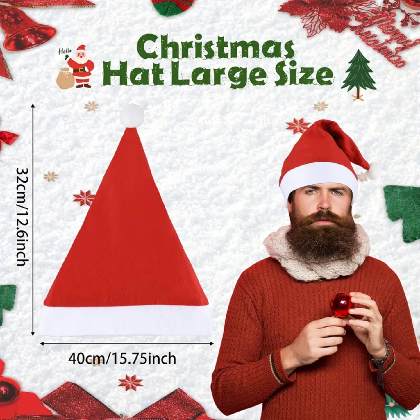 Kinky Pleasure - T243 - Christmas Hat – Naughty & Nice in One