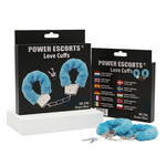 Power Escorts - BR206 - FurryCuffs - Hands – Blue, 28 cm