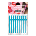 Kinky Pleasure - KP007 - Penis Straws - 10pcs - Blue - New Package