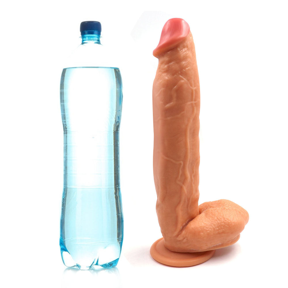 Power Escorts - BR229 Flesh - Monster John 11 Inch Mega Realistic Dildo app. 29 CM