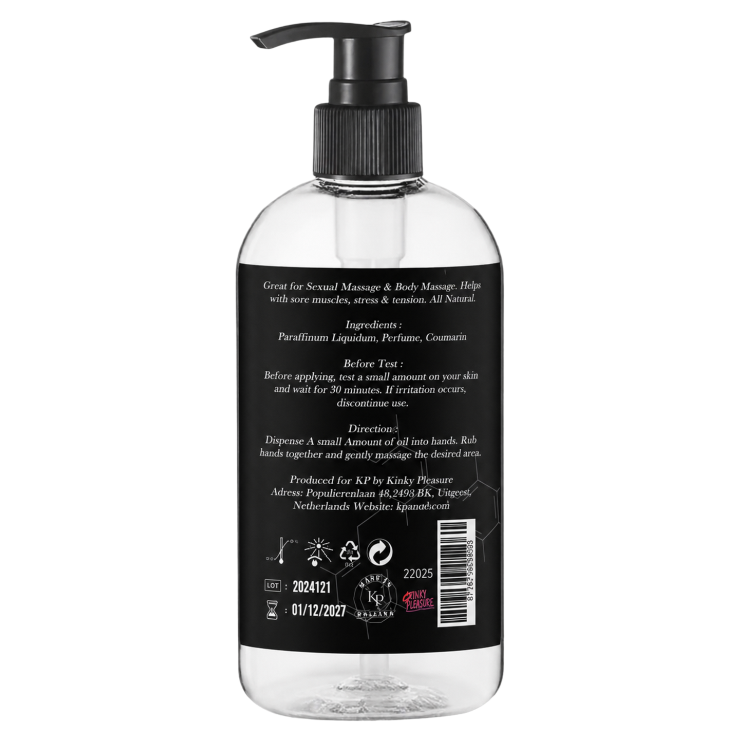 Kinky Pleasure - KPD011 - Coconut Massage Oil - 250ml