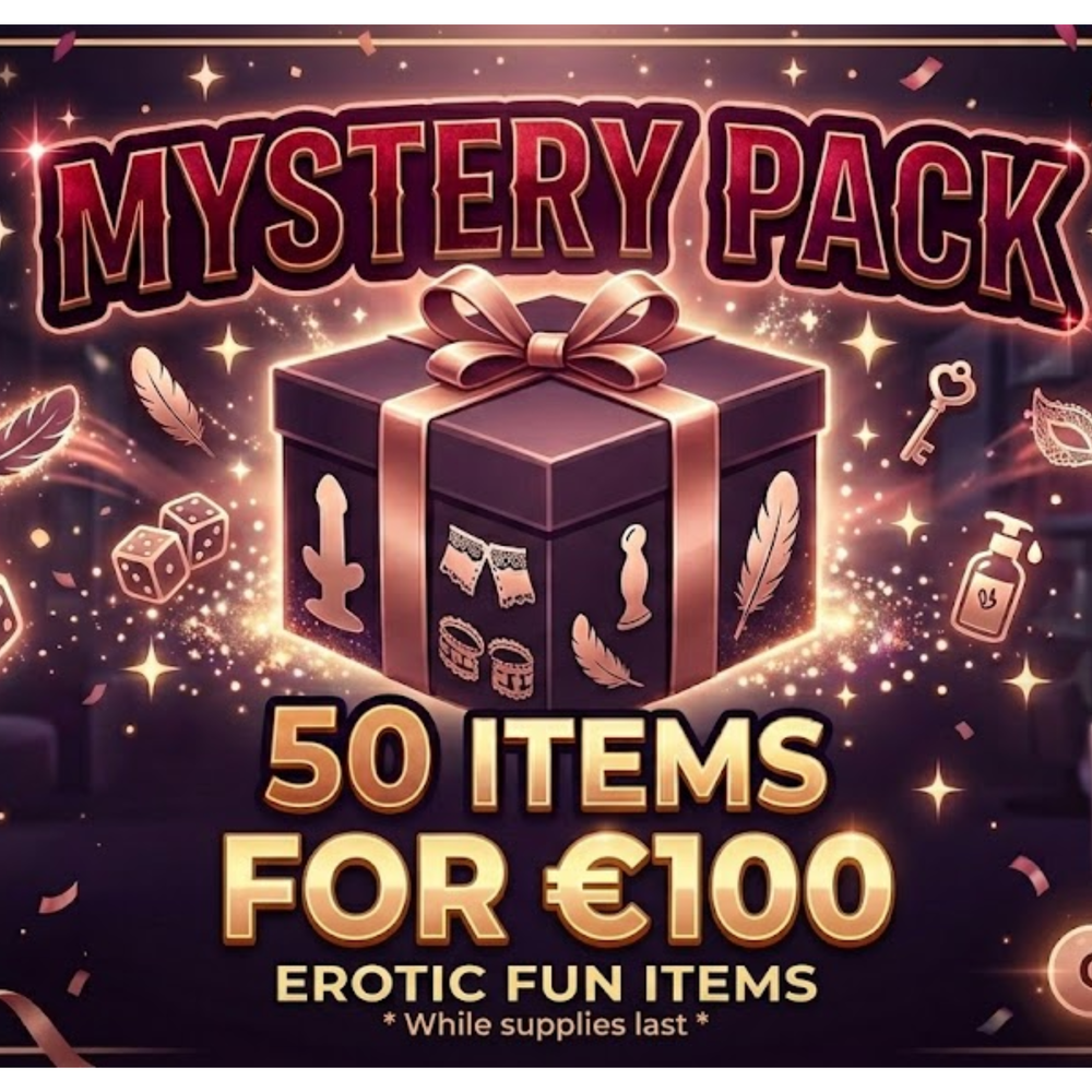 Kinky Pleasure - MYSTERY PACK - Fun Erotic Items – 50 Pieces Surprise Box