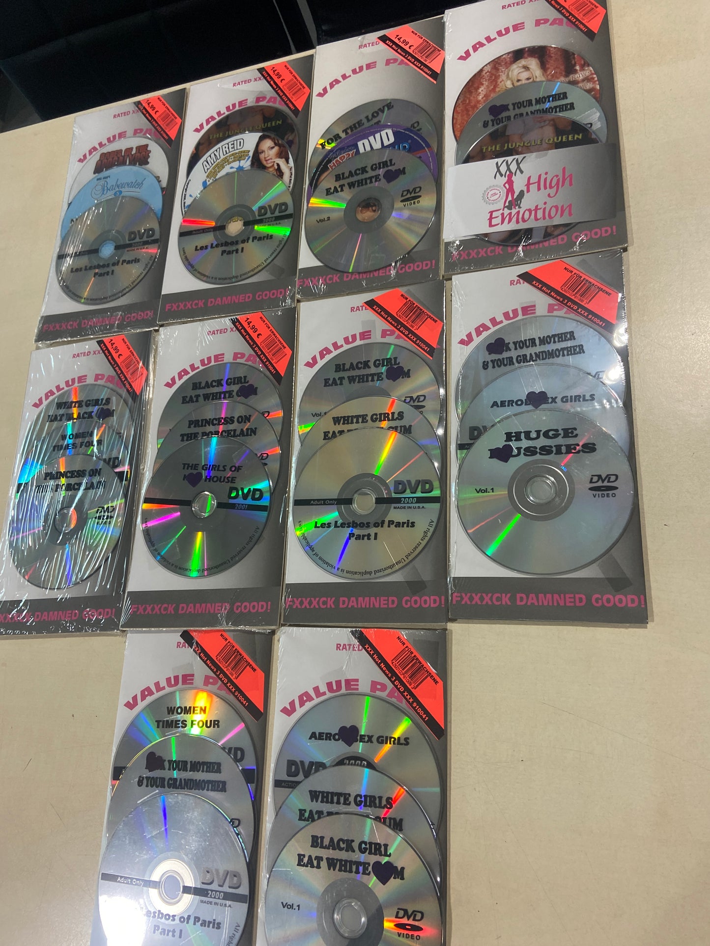 Dvd Saving Pack - 3 Disc On Blister Card with Price sticker e 11,99/ e 17,99