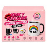 Kinky Pleasure - T290 - Rainbow Heat Changing Coffee Mug – I’m Gay! – 330 ml