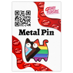 Kinky Pleasure - KPB078 - Metal Pin - LHBTQ+ Cat