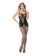 Body Pleasure - TL63 - Sexy Body Stocking Lingerie Set - One Size Fits Most - Gift Box - Black