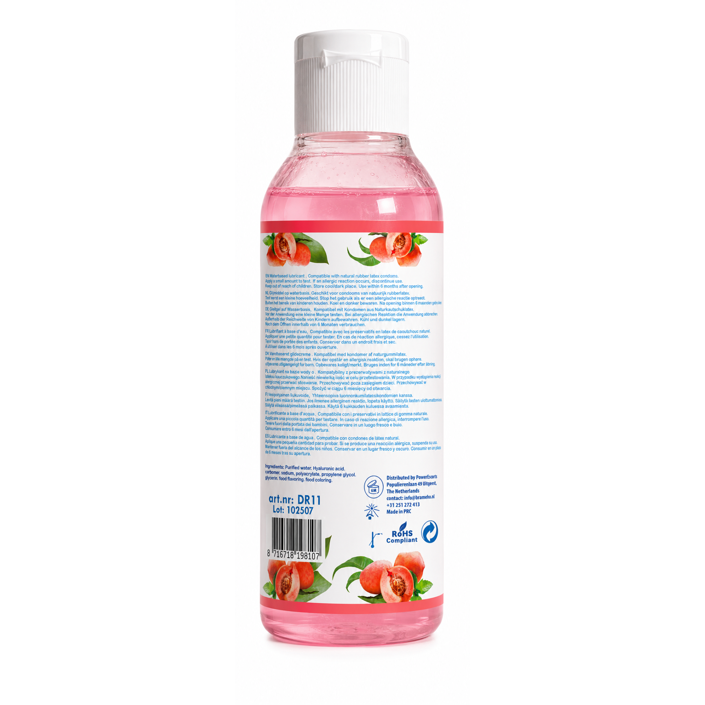 Power Escorts - 9 Bottles Pack 200 ML Water Based Lubricant Slide & Play Personal Lube - 9 FLAVOURS
