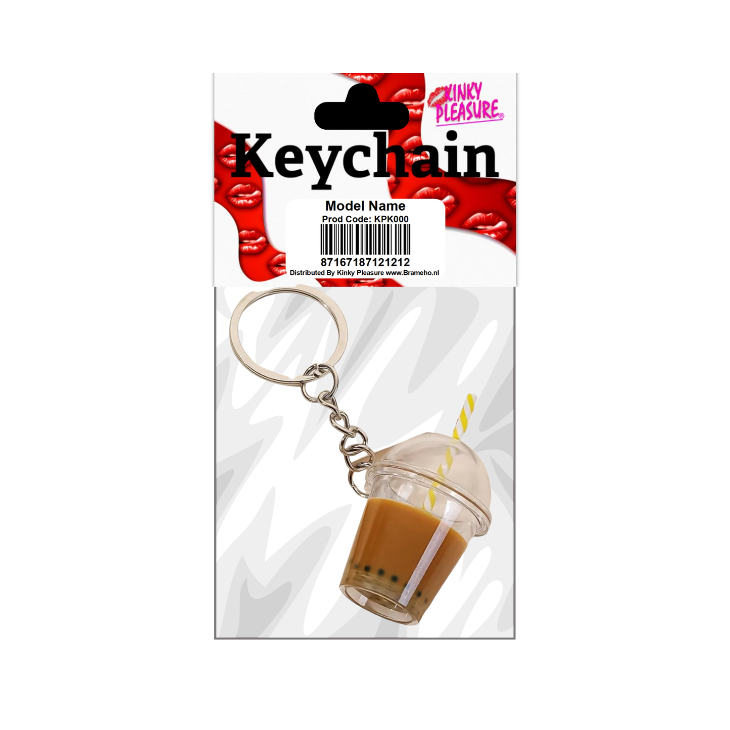 Kinky Pleasure - KPK040 - Keychain - Coffee Cup - Brown