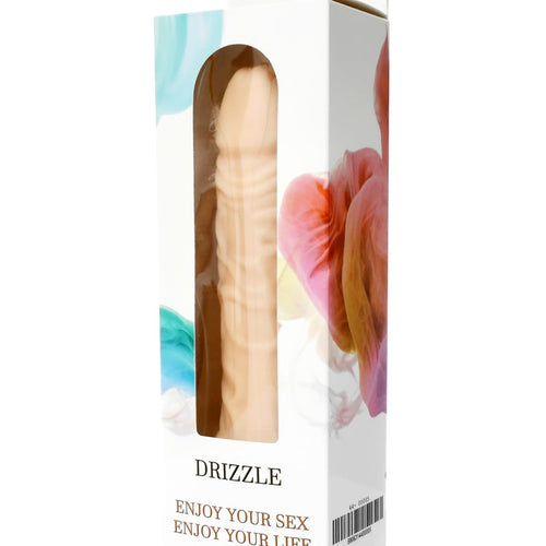 Boysoftoys Drizzle Realistic vibrator - Cyber leather - Extra ordinary Flexible Material - Flesh - 19 cm - 44-00005