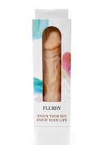 Boysoftoys Flurry Realistic vibrator - Cyber leather - Extra ordinary Flexible Material - Flesh - 20,3 cm - 44-00006