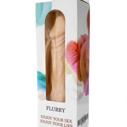 Boysoftoys Flurry Realistic vibrator - Cyber leather - Extra ordinary Flexible Material - Flesh - 20,3 cm - 44-00006