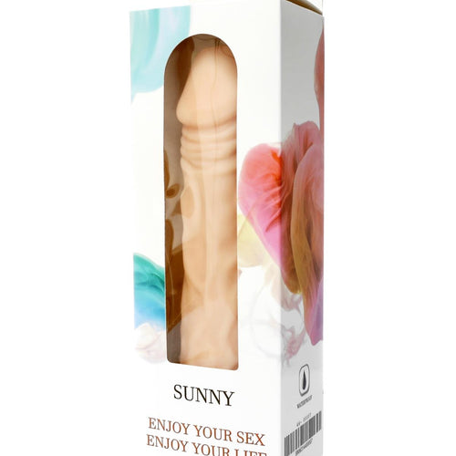 Boysoftoys Sunny Realistic vibrator - 12 function - Cyber leather - Extra ordinary Flexible Material - Flesh - 20,5 cm - 44-00007