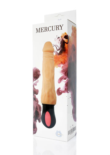 Bossoftoys - 44-00011 - Mercury  - Mega Realistic Bending vibrator - 12 Function - Usb rechargeable - Cyber leather - Extra ordinary Flexible Material - Flesh - 27 cm