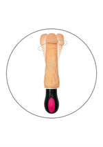 Boysoftoys Jupiter Realistic Cyber Leather Bending vibrator - 12 Function - Usb - 44-00012-