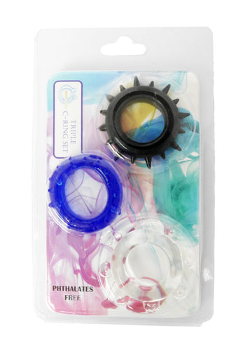 Boysoftoys - 44-00017 - Cockring set- Cockring 3 pack - Color - Set