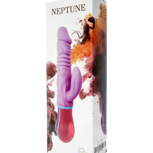 Boysoftoys - 44-00018 - Neptune  - Up & Down vibrator - Rotating vibrator - Mega Realistic Bending vibrator - 12 Function - Usb rechargeable - Cyber leather - Extra ordinary Flexible Material - Flesh - 27 cm