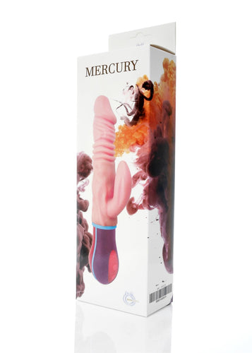 Bossoftoys Mercury Up & Down vibrator & Rotating vibrator - 12 Function - Usb - Cyber leather - 44-00019 - 27 cm