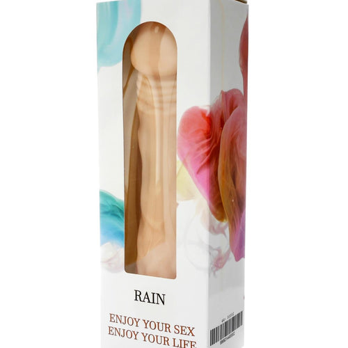 Boysoftoys Rain Realistic vibrator - Cyber leather - Extra ordinary Flexible Material - Flesh - 23,5 cm - 44-00002