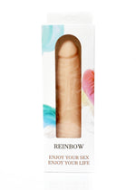Boysoftoys - Rainbow 12 Function Realistic vibrator - Cyber leather - Extra ordinary Flexible Material - Flesh - 18,5 cm - 44-00004