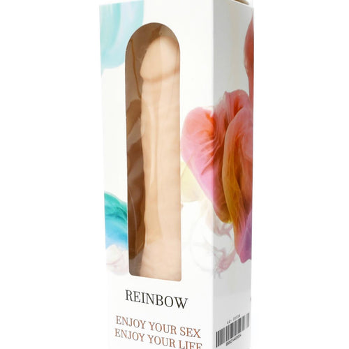 Boysoftoys - Rainbow 12 Function Realistic vibrator - Cyber leather - Extra ordinary Flexible Material - Flesh - 18,5 cm - 44-00004