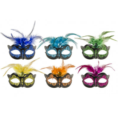 Power Escorts - Z017 - Venetiaans Mask 6 Colours - 1 Piece