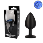 Power Escorts - BR135 - Diamond King - Silicone Butt Plug - Black - 7 Colours - 3 Sizes