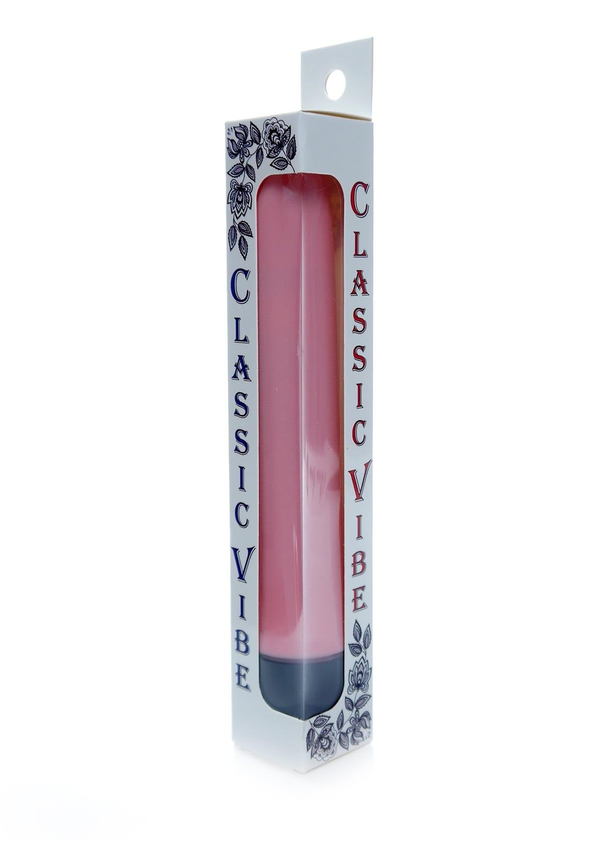 Bossoftoys - 46-00012 - Classic vibe Vibrator - Pastel Pink - 18 cm - dia 2,5/3 cm - Colour window box