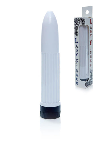 Bossoftoys - 46-00021 - Mini vibrator -  Lady finger - 13 cm - dia 2,5 cm - White - Window colourbox