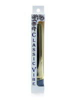 Bossoftoys - 46-00022 - Classic vibe Vibrator - glossy gold - 18 cm - dia 2,5/3 cm - Colour window box