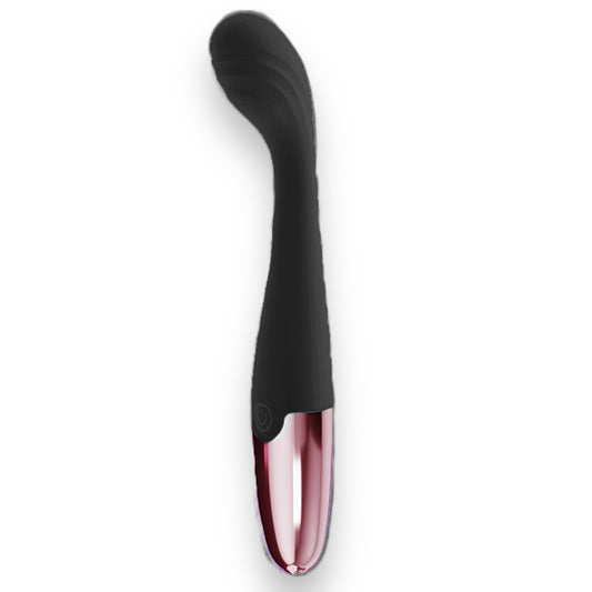 Power Escorts - BR316 Black - G Spot Princess Black - 18 Cm / 7 Inch Silicone G Spot Vibrator