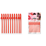 Kinky Pleasure - KP007 - Penis Straws - 10pcs - Red - New Package