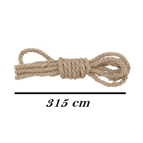 Kinky Pleasure - AC002 - Bondage Rope - Made of: Jute - 315cm - 1 Piece