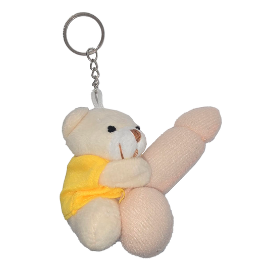 Kinky Pleasure - DS087 - Naughty Bear Keychain – Teddy with Plush Penis