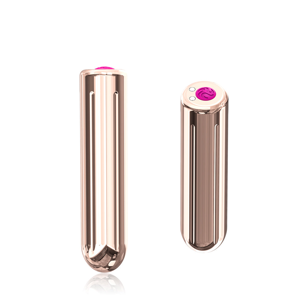 Bossoftoys - 52-00004  - Powerful Rose Gold Rock Bullet - USB rechargeable - 9 vibration modes