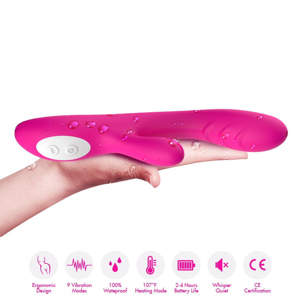 Bossoftoys - Spark pink - vibrator - Heating function - G-spot - 52-00010 - USB rechargeable - 100% waterproof - 9 vibration modes