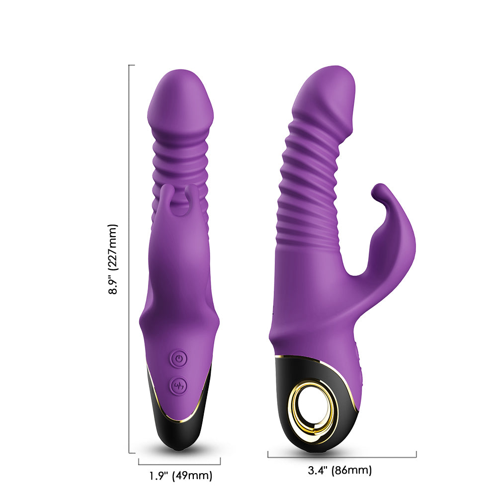 Bossoftoys - Zing purple - vibrator - 4 pulsation modes - G-spot - 52-00013 -1 - USB rechargeable - 100% waterproof - 9 vibration modes