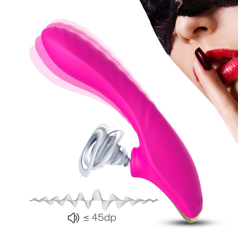 Bossoftoys- 52-00021 - Air Pressure Vibrator - Waterproof - Air Sucker - Oral Sucker - 9 vibration modes - Stylish - 10 Modes - Rechargeable - Pink
