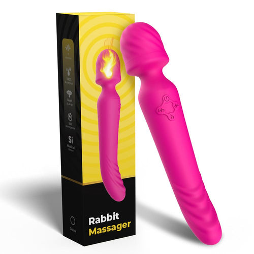 Boysoftoys - 52-00024 - Mission pink - Silicone Massager Pink USB - 9 Vibration mode - Mini wand