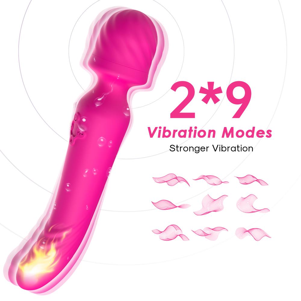 Bossoftoys - 52-00024 - Mission pink - Silicone Massager Pink USB - 9 Vibration mode - Mini wand