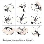 Bossoftoys - Y-Wand Black - dual head vibrator - Fun for two - G-spot - 52-00026 - USB rechargeable - 9 vibration modes