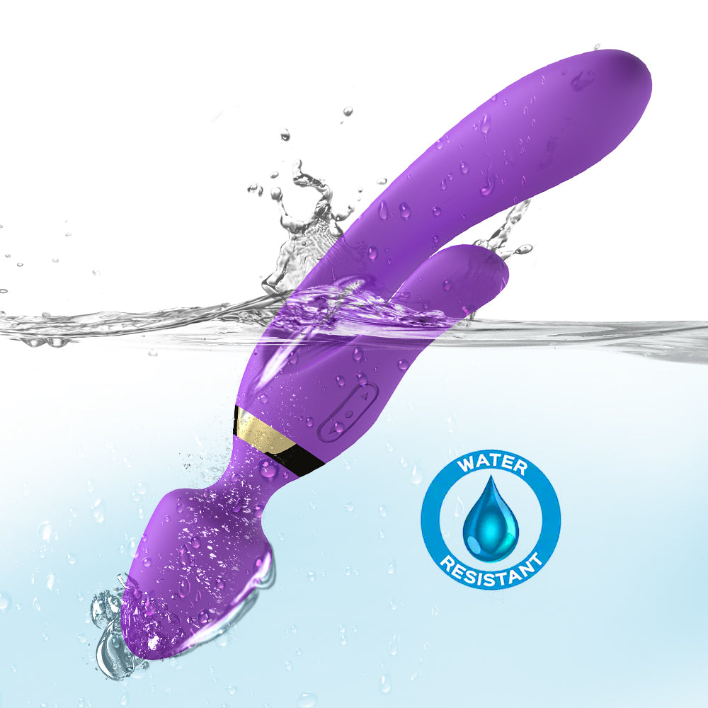 Bossoftoys - 52-00027-1 -  Magic Wand Purple Silicone Massager USB - 9 Vibration mode