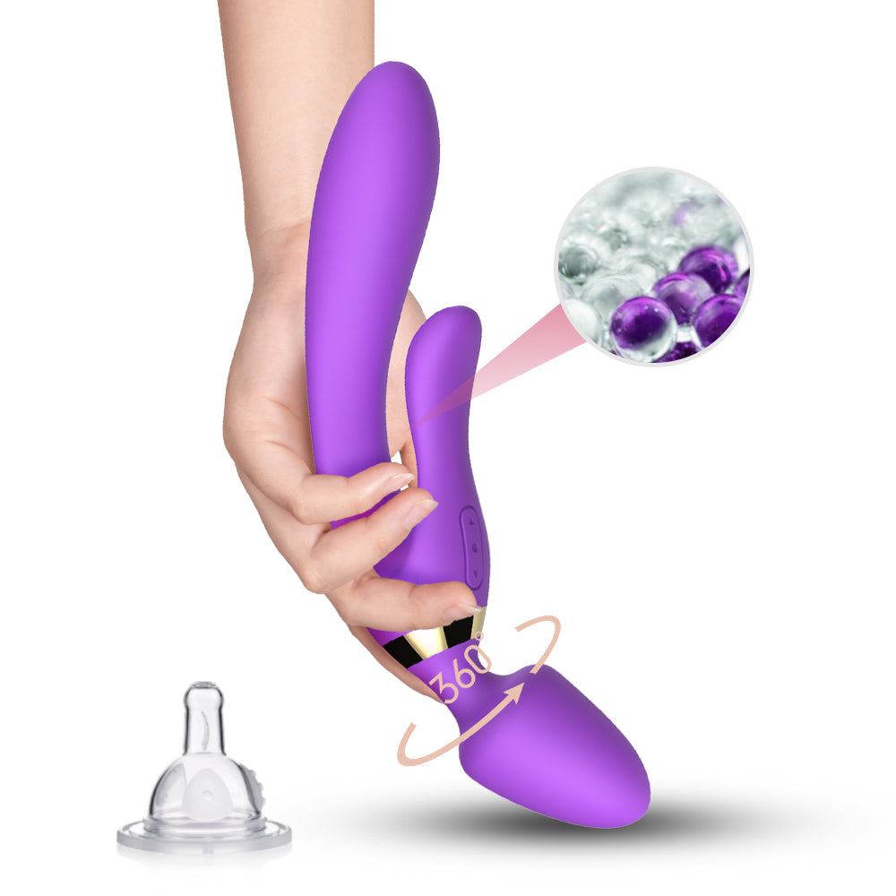 Bossoftoys - 52-00027-1 -  Magic Wand Purple Silicone Massager USB - 9 Vibration mode