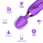 Bossoftoys - 52-00027-1 -  Magic Wand Purple Silicone Massager USB - 9 Vibration mode