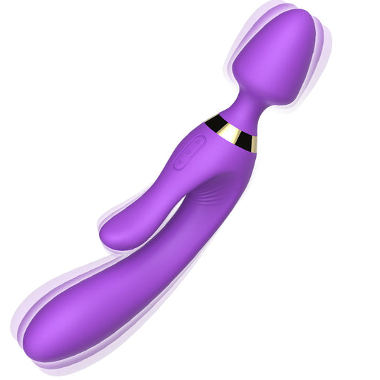 Bossoftoys - 52-00027-1 -  Magic Wand Purple Silicone Massager USB - 9 Vibration mode