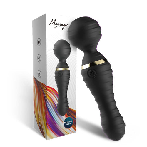 Boysoftoys - 52-00028 - Freedom black - Silicone Massager Black - USB - 9 Vibration mode - Mini wand