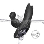 Bossoftoys - Bat king black - 52-00041 - Silicone Massager - Remote control - Prostate Massager - 7 vibration modes - 4 rotation functions - Black