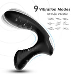Bossoftoys - Storm black - 52-00043 - Silicone Massager - Prostate Massager - 9 vibration modes - Black