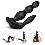 Bossoftoys - Maxfun black - 52-00045 - Silicone Massager - Remote control - Prostate Massager - 7 vibration modes - 4 rotation functions - Black